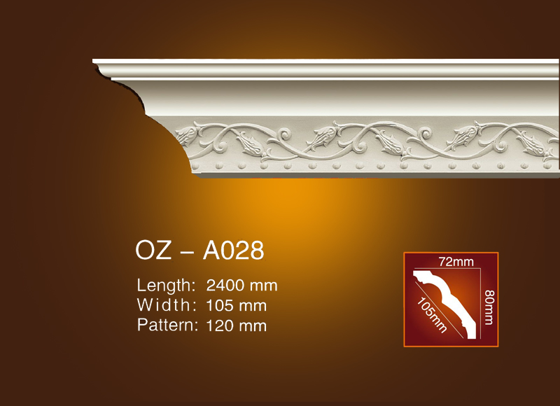 Mẫu phào cổ trần hoa văn OZ-A028