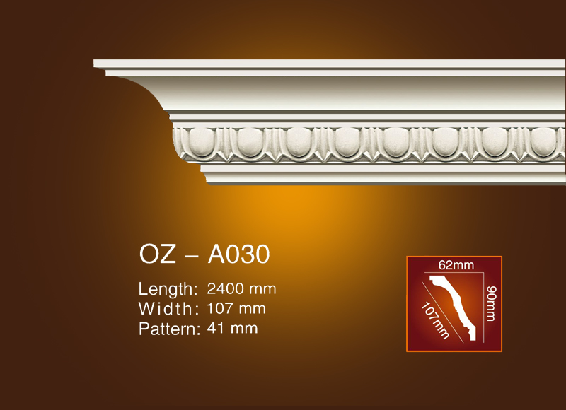 Mẫu phào cổ trần hoa văn OZ-A030