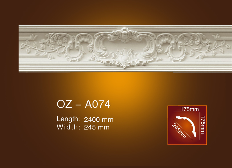 Mẫu phào cổ trần hoa văn OZ-A074