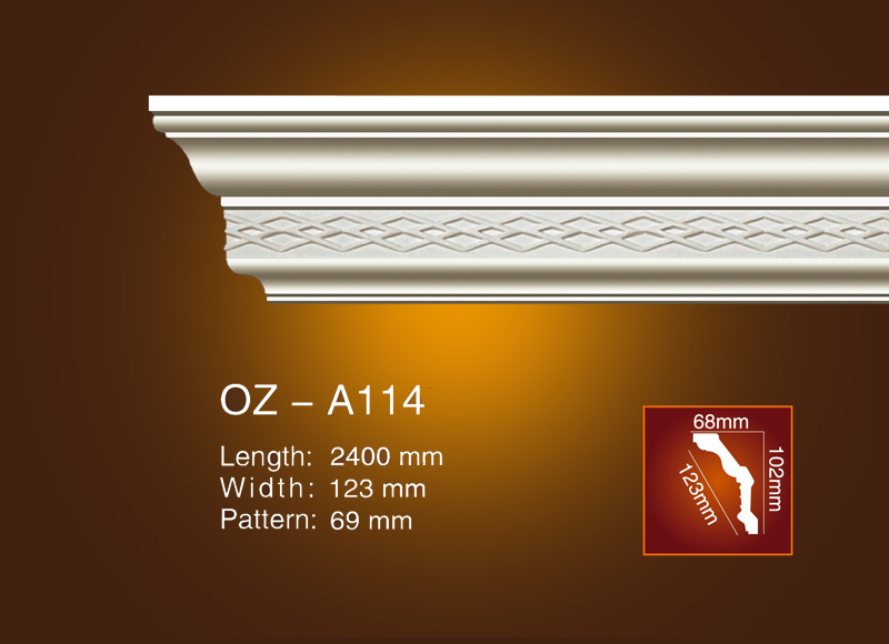 Mẫu phào cổ trần hoa văn OZ-A114