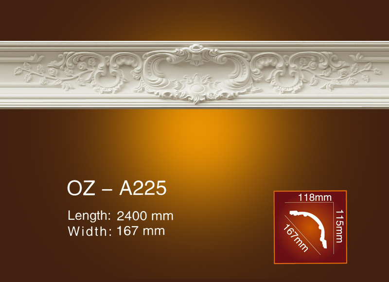 Mẫu phào cổ trần hoa văn OZ-A225