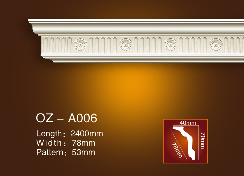 Mẫu phào cổ trần PU OZ-A0006